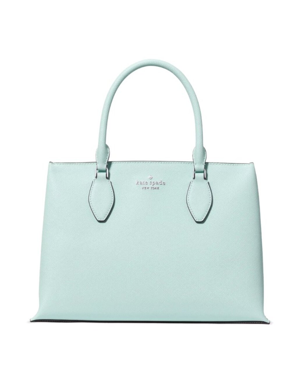 New Kate Spade Rae Medium Satchel Saffiano Lake Mist